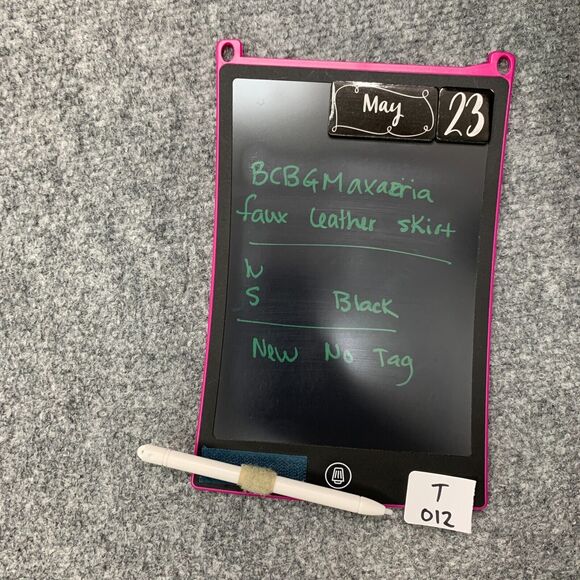 BCBGMaxazria Laika Faux Leather Skirt Womens S Small Black Pull On Pockets - Picture 13 of 14